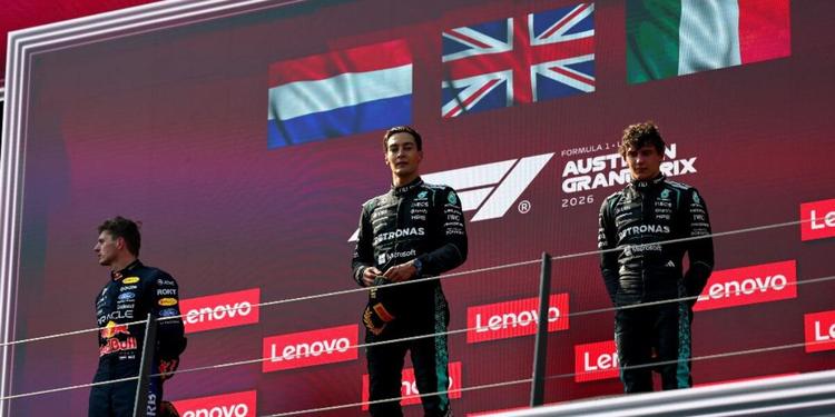 Gran premio d'Austria, trionfa Russell. Verstappen e Antonelli sul podio, la Ferrari di Hamilton solo quinta