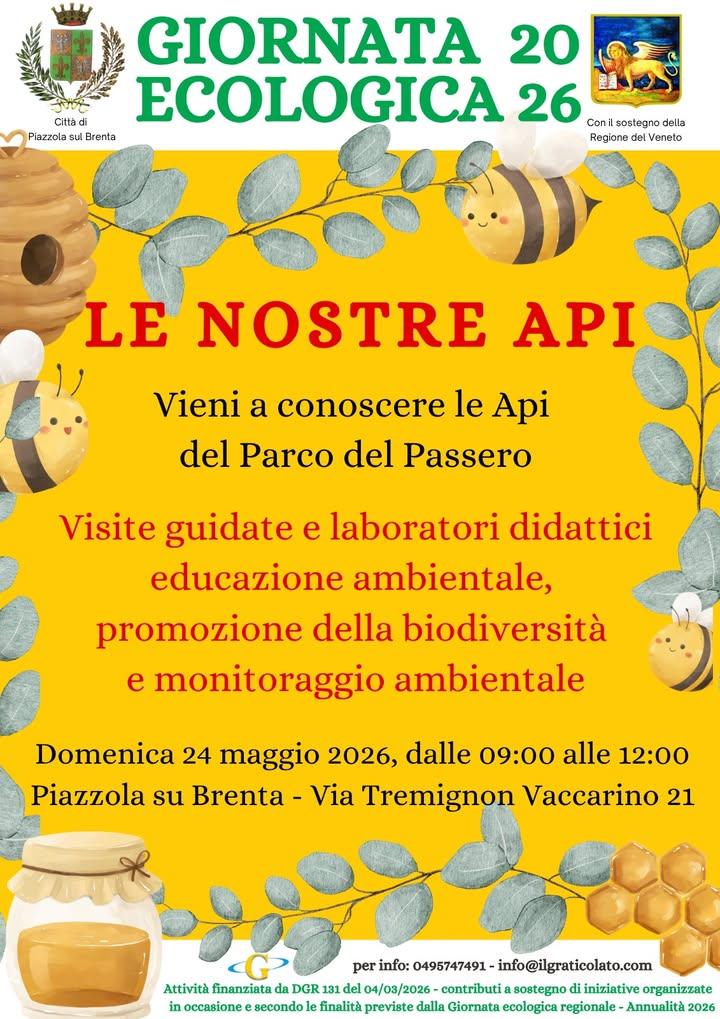 🐝🌿 𝐋𝐄 𝐍𝐎𝐒𝐓𝐑𝐄 𝐀𝐏𝐈: 𝐝𝐨𝐦𝐞𝐧𝐢𝐜𝐚 𝟐𝟒 𝐦𝐚𝐠𝐠𝐢𝐨🌿🐝 In occasione della 𝑮𝒊𝒐𝒓𝒏𝒂𝒕𝒂 𝑬𝒄𝒐𝒍𝒐𝒈𝒊...