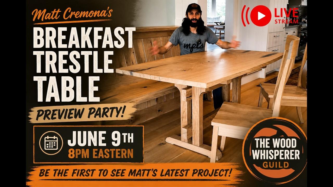 Preview Party for Guild Course Trestle Breakfast Table with Marc Spagnuolo & Matt Cremona