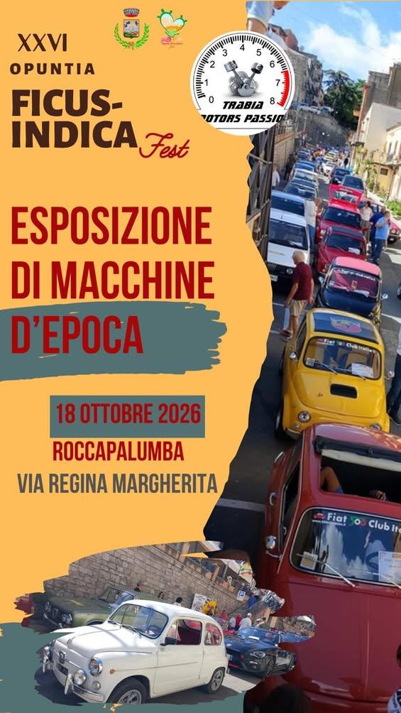 🌵Opuntia Ficus-Indica Fest 2026🌵 In occasione della XXVI Opuntia Ficus-Indica Fest, Roccapalumba ospiterà un imperdibi...