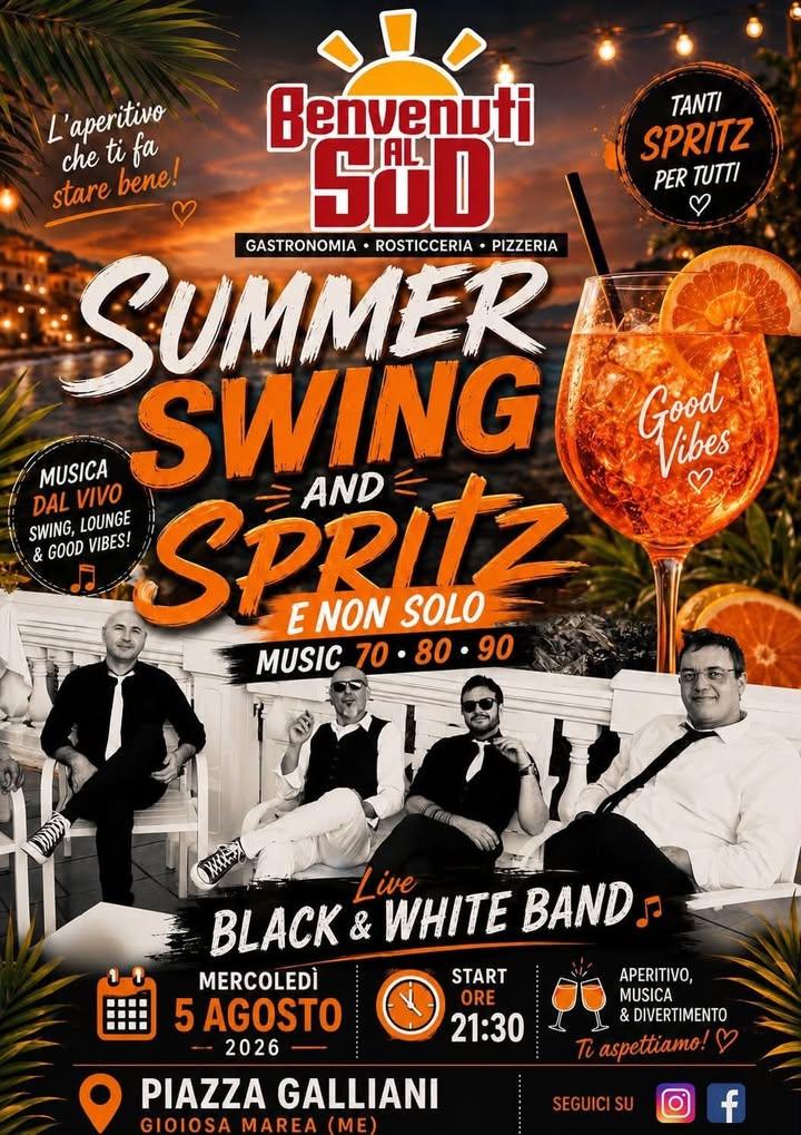 🎷🍹 SUMMER SWING & SPRITZ 🍹🎷 L’estate continua con una serata all’insegna della buona musica  e tanto divertimento! ☀...