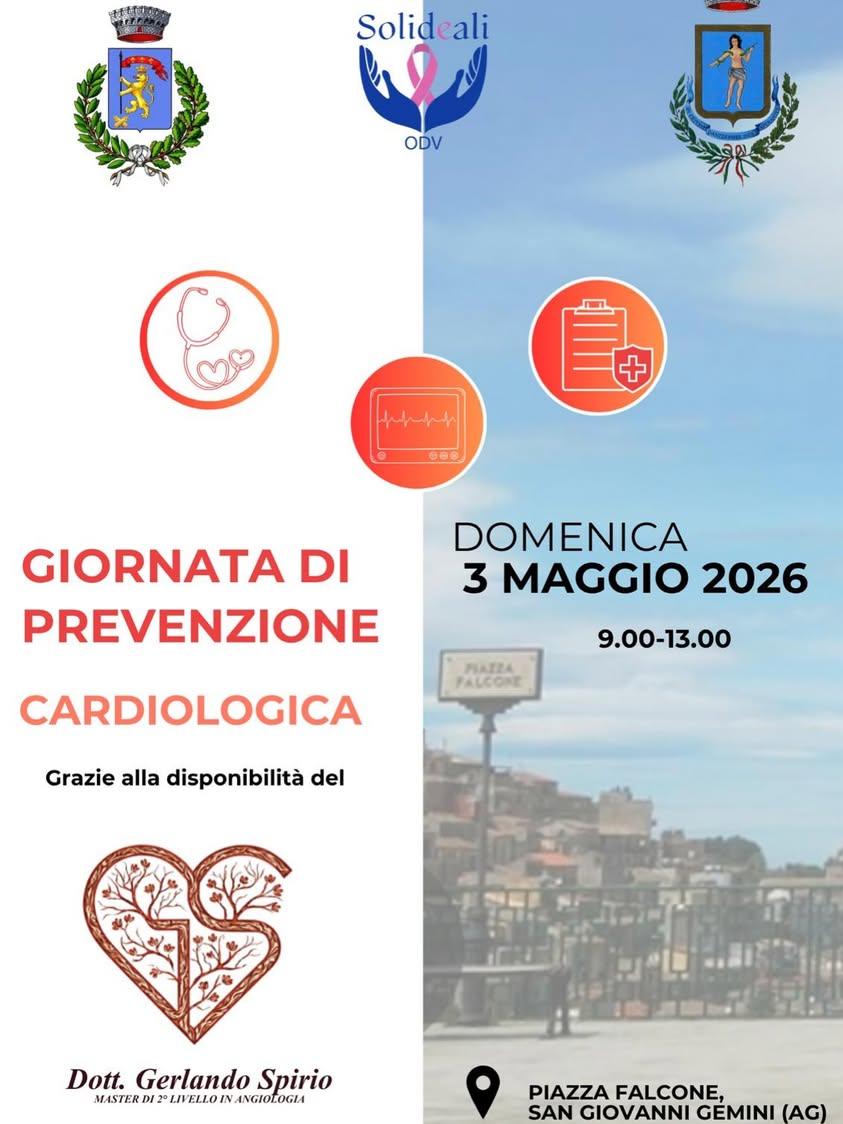 ❤️ Il cuore non aspetta. Prenditene cura oggi. Domenica 3 maggio ti aspettiamo a San Giovanni Gemini per una giornata de...