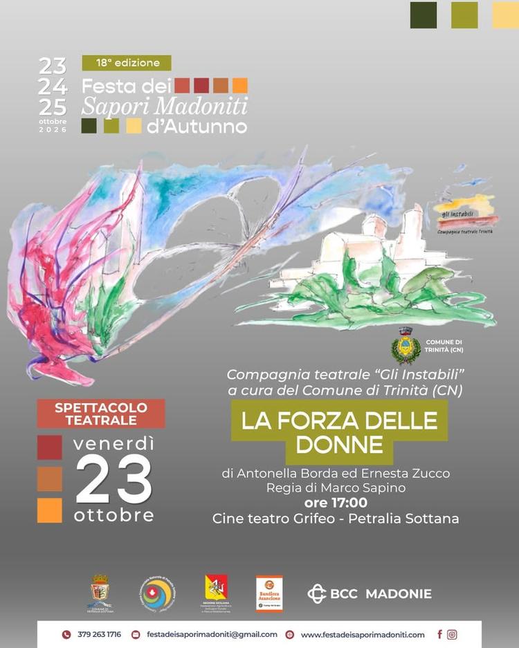 🎭 "La forza delle donne", di Antonella Borda ed Ernesta Zucco, con la regia di Marco Sapino, è uno spettacolo della com...