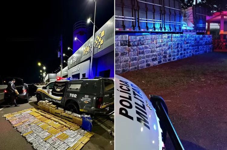 Polícia Rodoviária apreende mais de 4,3 toneladas de maconha em duas ocorrências no interior de SP
