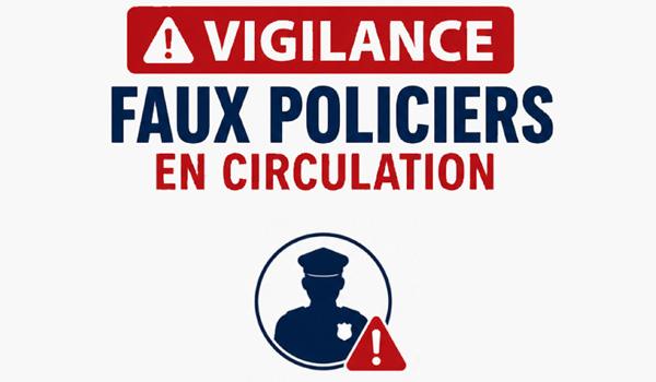 Alerte vigilance : Faux policiers en circulation