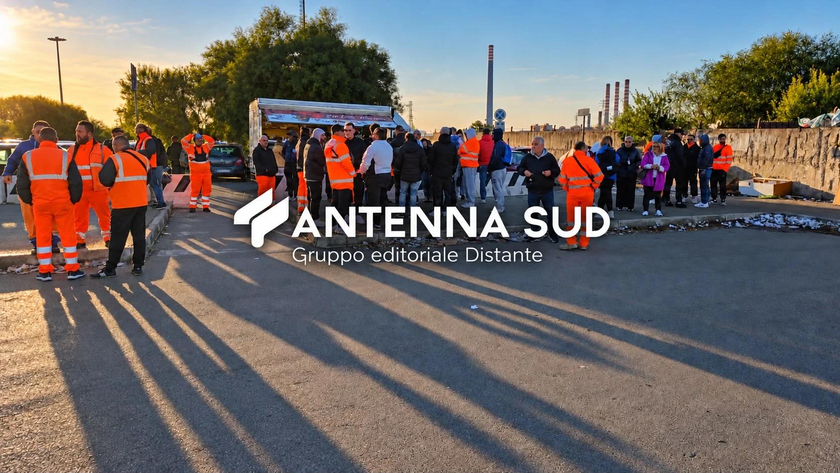 Taranto, ex Ilva: protestano i lavoratori del gruppo Pellegrini