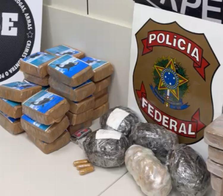 Motorista é preso com 45 kg de pasta base de cocaína em caminhão na Via Dutra, em Volta Redonda