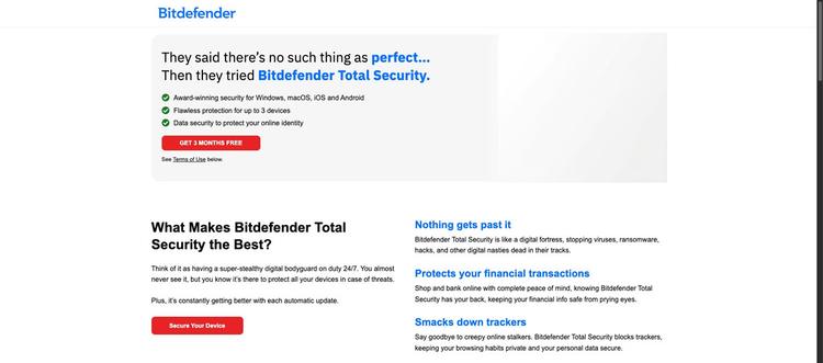 أحصل على 2026 Bitdefender Total Security  لمدة ثلاثة أشهر مجاناً