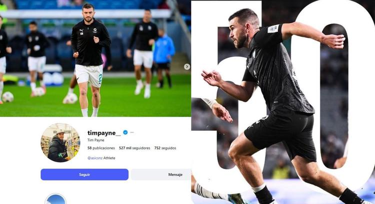 ¿Por qué se volvió viral Tim Payne, el defensor de Nueva Zelanda que pasó de 5.000 a más de 500.000 seguidores en Instagram en un día?