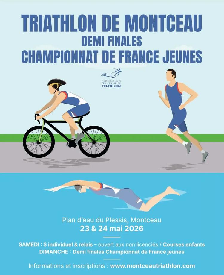 TRIATHLON DE MONTCEAU (71) – 23 & 24 mai 2026