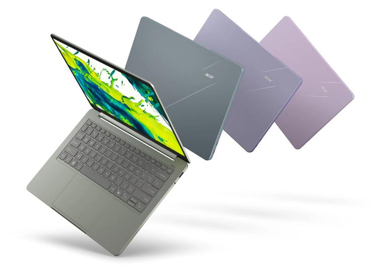 four colors of the acer swift air 14