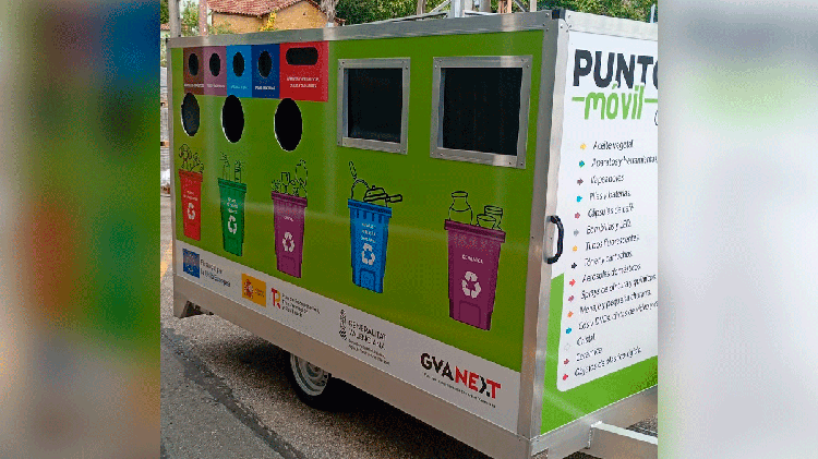 #Aspe pone en marcha un punto limpio móvil para acercar el reciclaje a los barrios