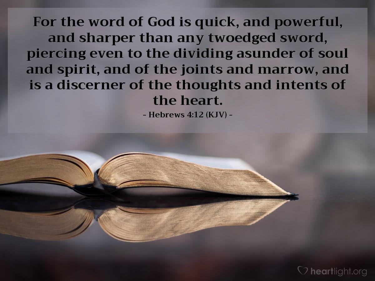Today's Verse - Hebrews 4:12 (KJV)
