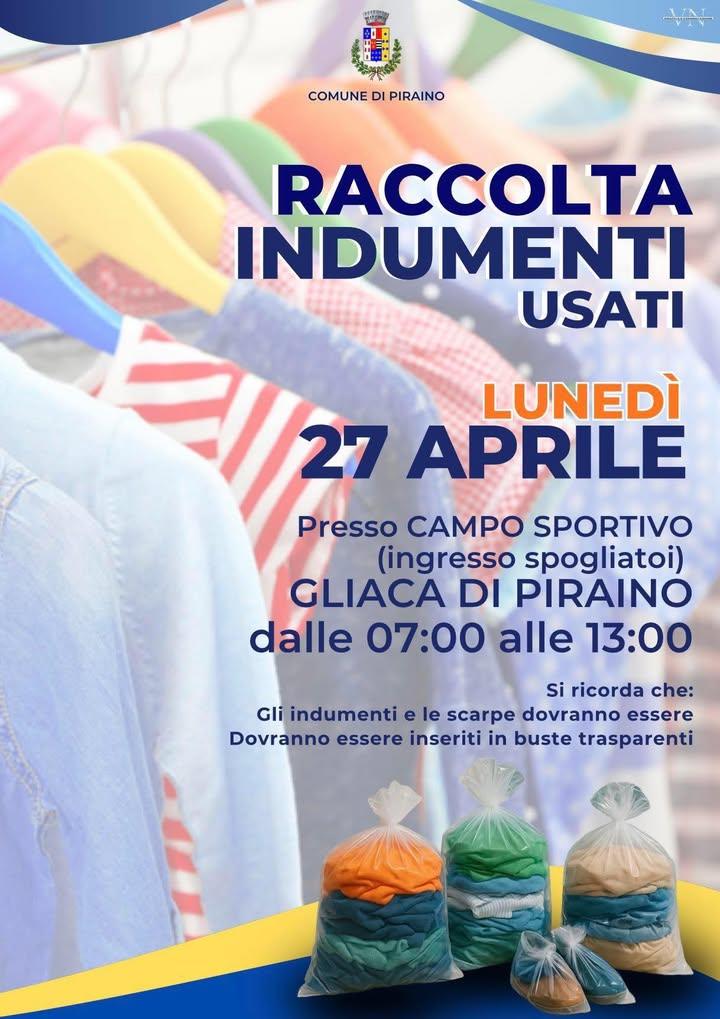 📌Ricordiamo l’appuntamento di oggi per la raccolta degli indumenti usati ♻️ Sarà attivo un servizio straordinario di ra...