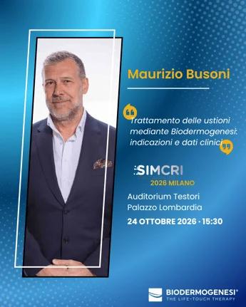 Biodermogenesi e cicatrici da ustione: al Simcri 2026 i risultati di un’esperienza clinica internazionale