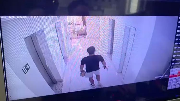 VÍDEO: Imagens mostram médico em saguão antes de escalar prédio e invadir apartamento da ex em Bauru