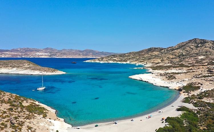 Greek island Polyaigos