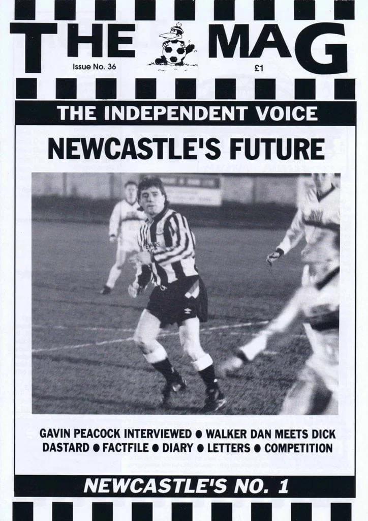The Mag Cover Issue 36 March 1992 Kevin Keegan Newcastle United