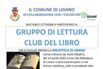 26 ottobre 2026: appuntamento Gruppo di lettura presso la Biblioteca Comunale