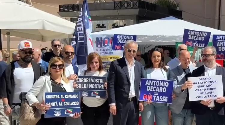 Fratelli d’Italia in piazza contro aumento Irpef