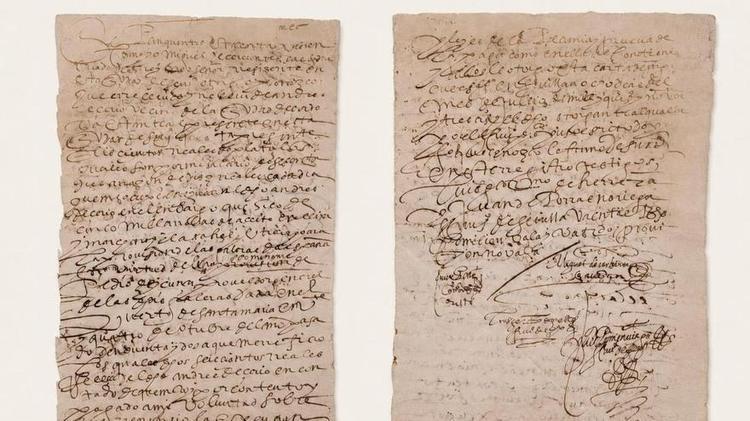 El manuscrito firmado por Cervantes que 'salió' de un archivo, pasó por los tribunales y ahora reaparece en una subasta en Madrid