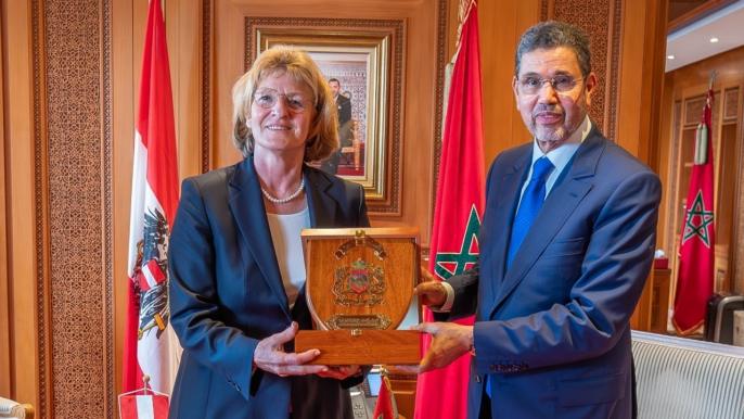 الرئيس المنتدب للمجلس الأعلى للسلطة القضائية يستقبل المدعية العامة لجمهورية النمسا