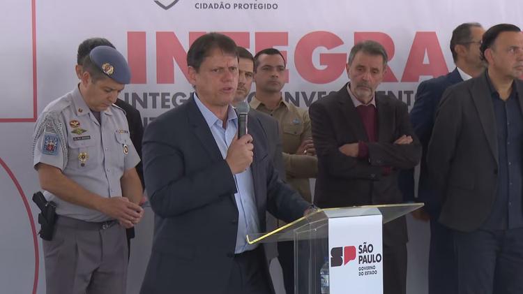 Tarcísio pede desculpas por roubos de celular e promete combater receptação: 'Estado tem que garantir segurança, quando não garante, está falhando'