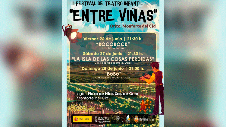 #Monforte: Orito volverá a llenarse de magia con el Festival de Teatro Infantil Entre Viñas