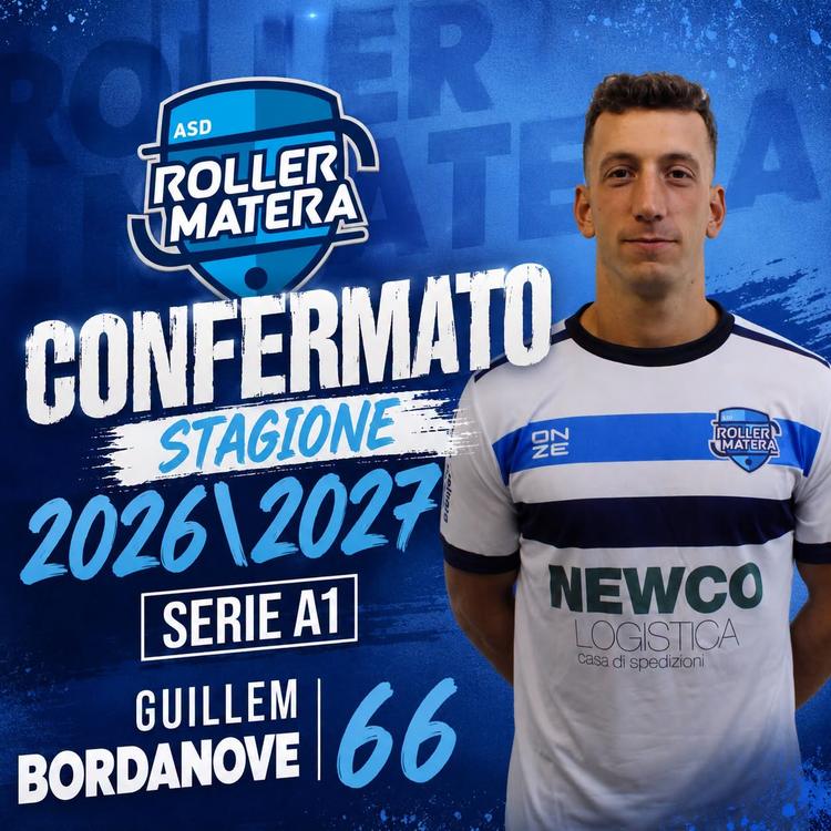 Hockey A/M: Roller Matera, ufficiale la riconferma di Bordanove