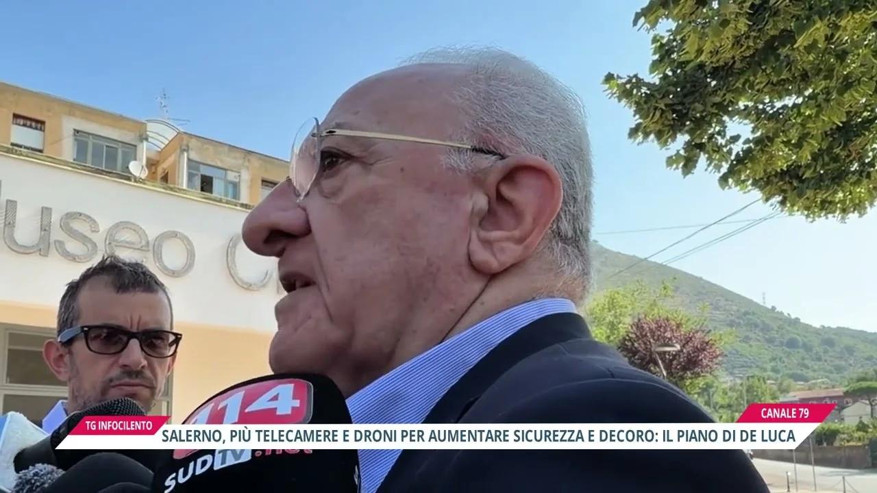 Salerno, vandalismo in Piazza San Francesco: De Luca annuncia droni e nuova videosorveglianza