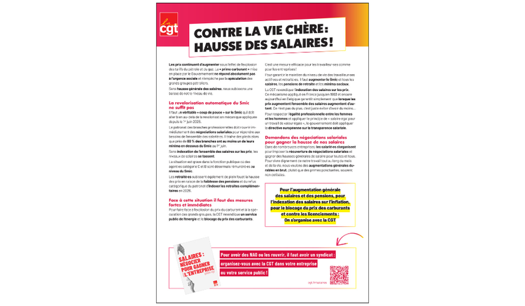 Tract hausse des salaires