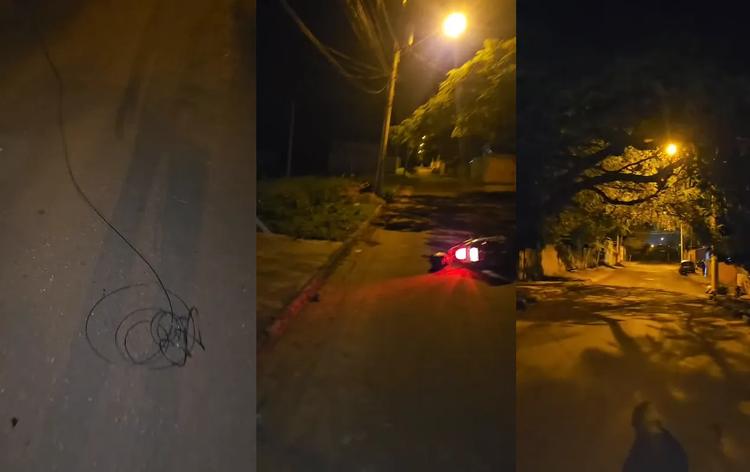 Motociclista cai após se enroscar em fios soltos em Botucatu