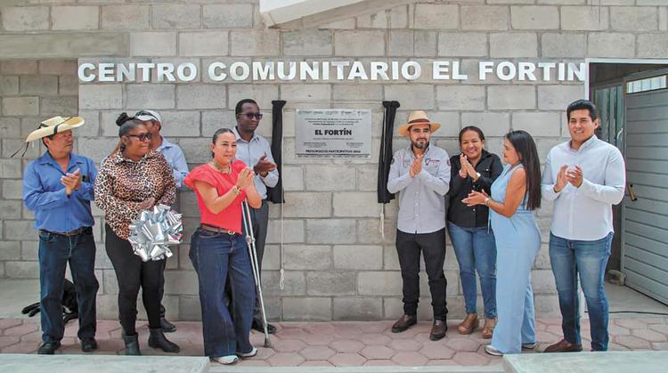 Eder Alonso inaugura el Centro Comunitario de la colonia El Fortín en Yautepec