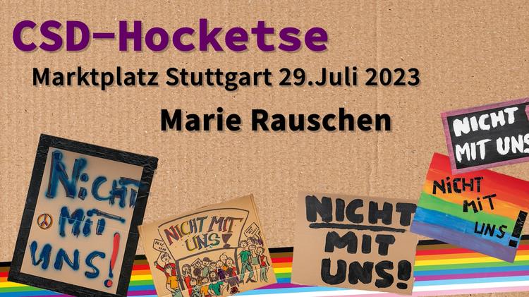 Stuttgart PRIDE 2023 • Hocketse: "Marie Rauschen"