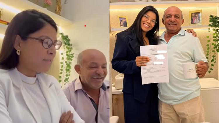 'A doutora aqui é minha filha': agricultor emociona ao conquistar aposentadoria com ajuda da filha advogada no PI
