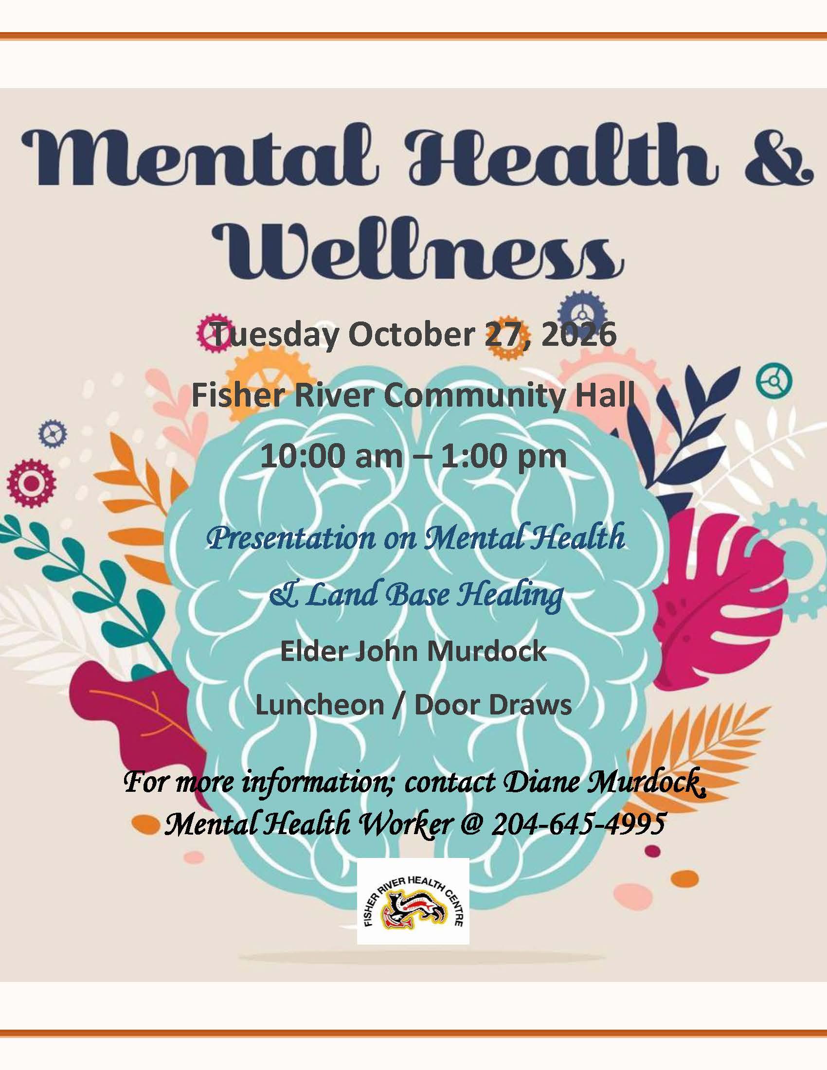 Mental Health & Wellness Presentation – October 27