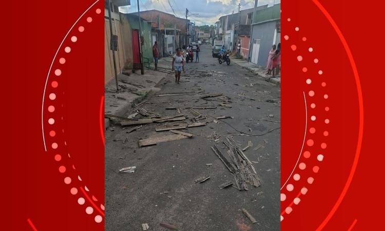 VÍDEO: helicópteros em testes de pouso para agenda de Lula destelham casas na Bahia