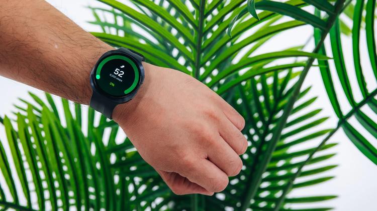the samsung galaxy watch 9 on a person's wrist