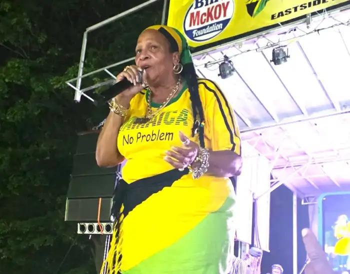 Sister Nancy performs at Jamaica Day.