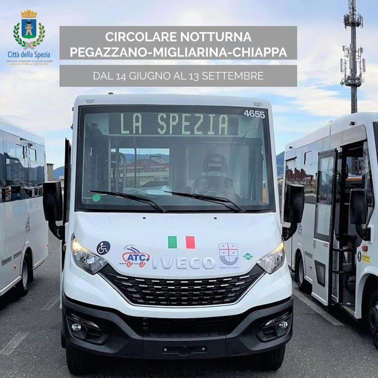 🚌 Torna il servizio di Circolare Notturna alla Spezia 🗓️ Da domenica 14 giugno a domenica 13 settembre sarà nuovamente...