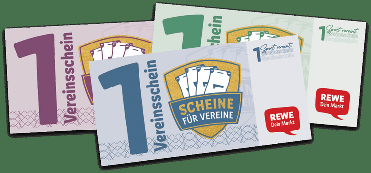  REWE Vereinsscheine Scheine für Vereine