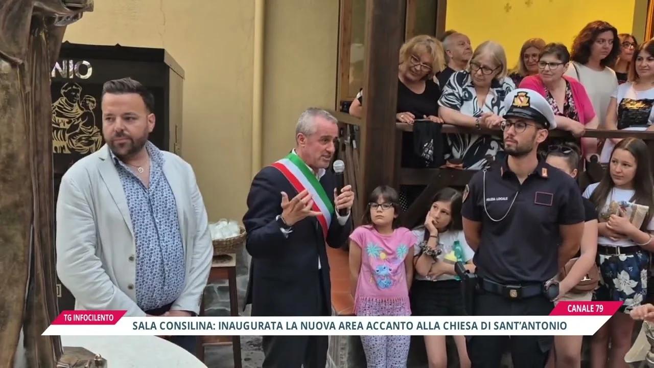 Sala Consilina: inaugurata la nuova area accanto alla chiesa di Sant’Antonio