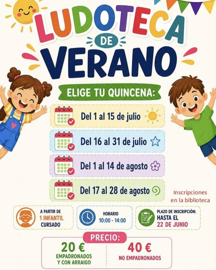 ☀️🎨 ¡Ya está abierta la inscripción para la Ludoteca de Verano de Villaseca de la Sagra! Una alternativa educativa y di...