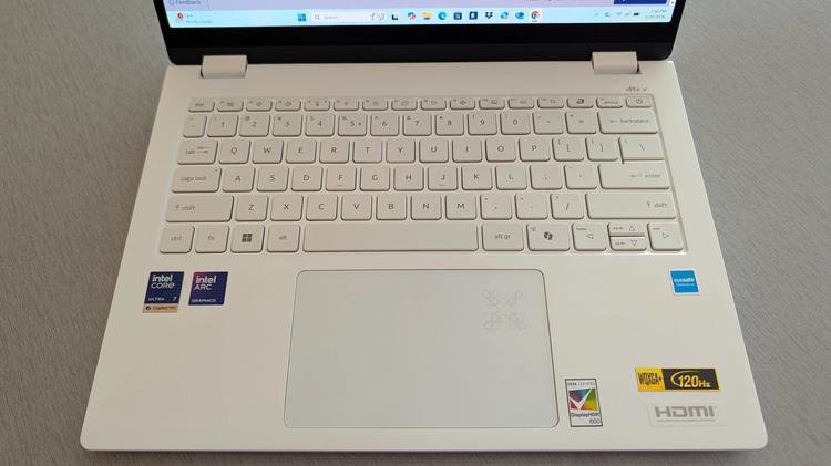the kayboard on the Acer Swift Edge AI 14