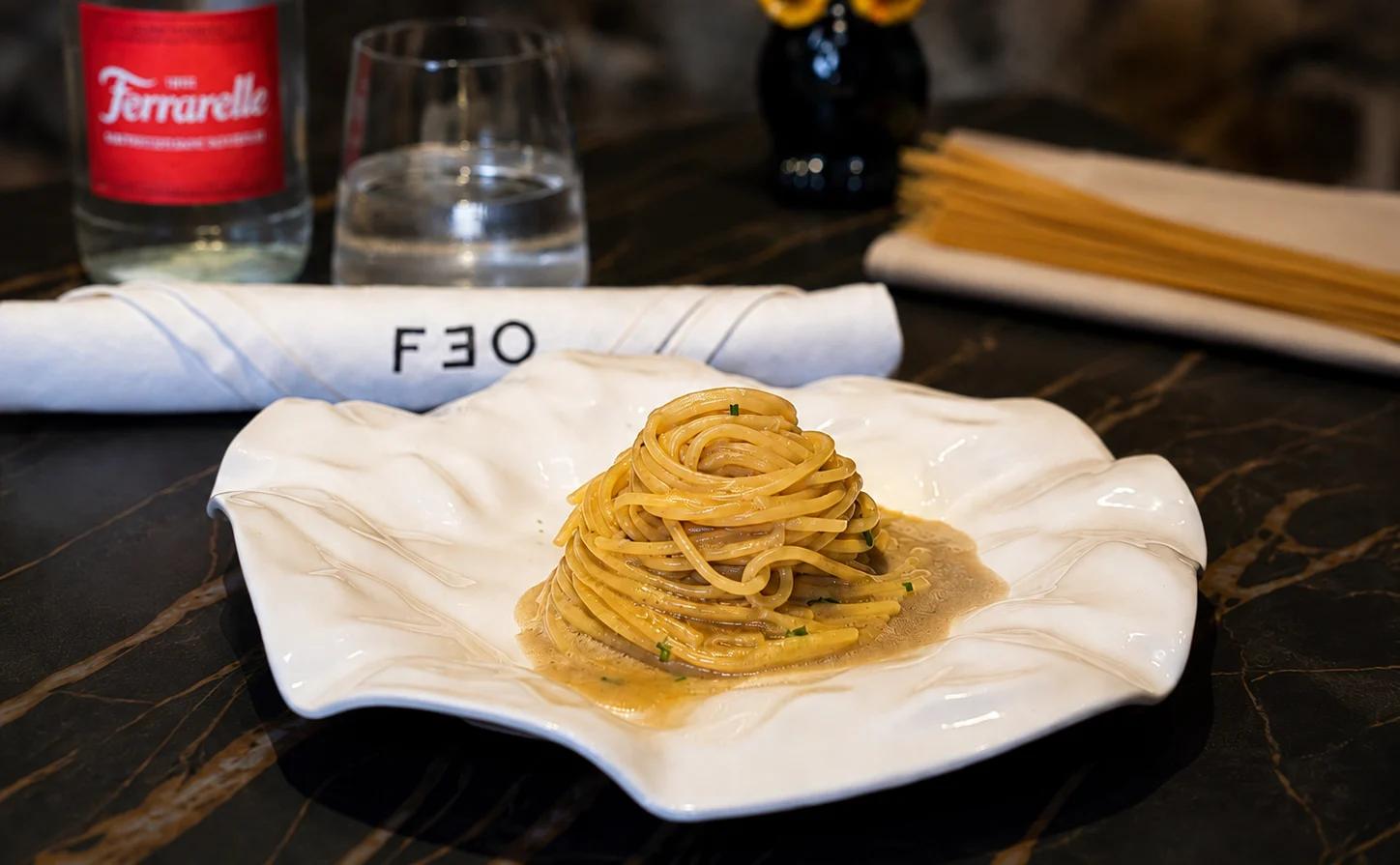 “Sapori in tavola”: spaghetti con Alici di Menaica e Beurre Blanc. La tradizione del Cilento sposa l’eleganza della salsa francese