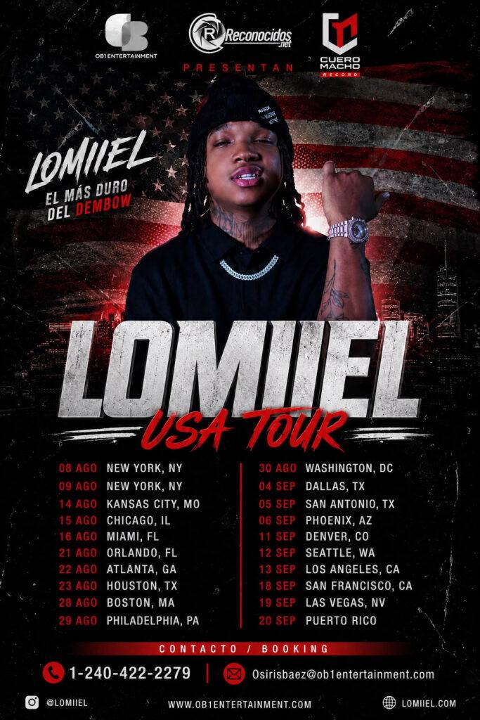 Lomiiel promoting his upcoming United States concert tour.