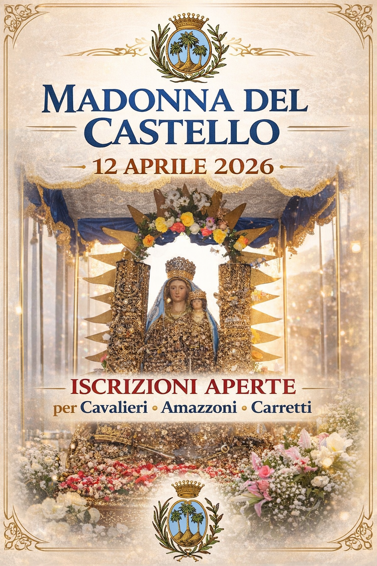 Madonna del Castello - 2026 - iscrizione corteo dei Cavalli e dei Carretti