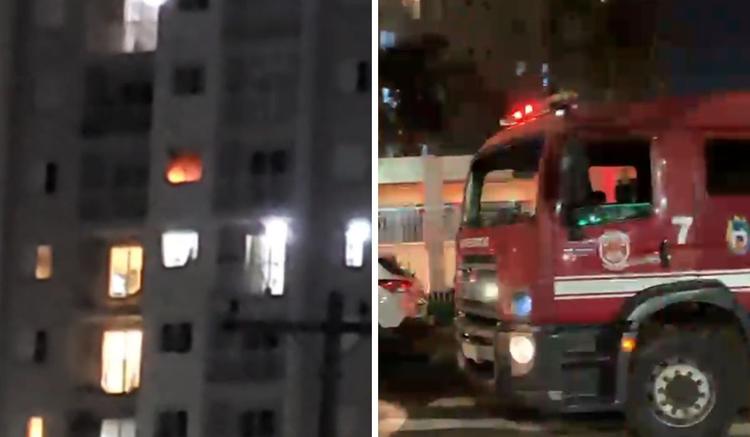 Incêndio em apartamento mobiliza o Corpo de Bombeiros em Campinas