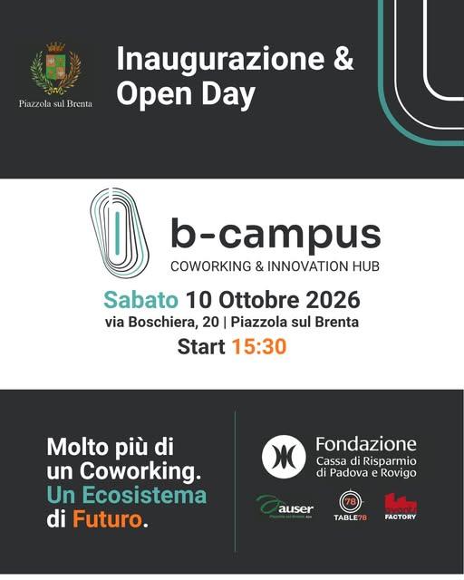 🏫 L’EX SCUOLA DI VIA BOSCHIERA RINASCE: ARRIVA B-CAMPUS Sabato 10 ottobre 2026 l’ex plesso scolastico di Via Boschiera...