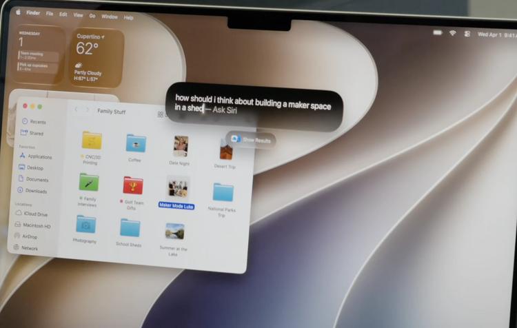 Ask Siri AI via Spotlight